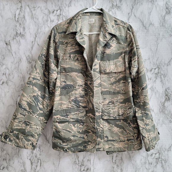 💕 Woman's utility Coat Air Force Camouflage Pattern - Picture 4 of 14